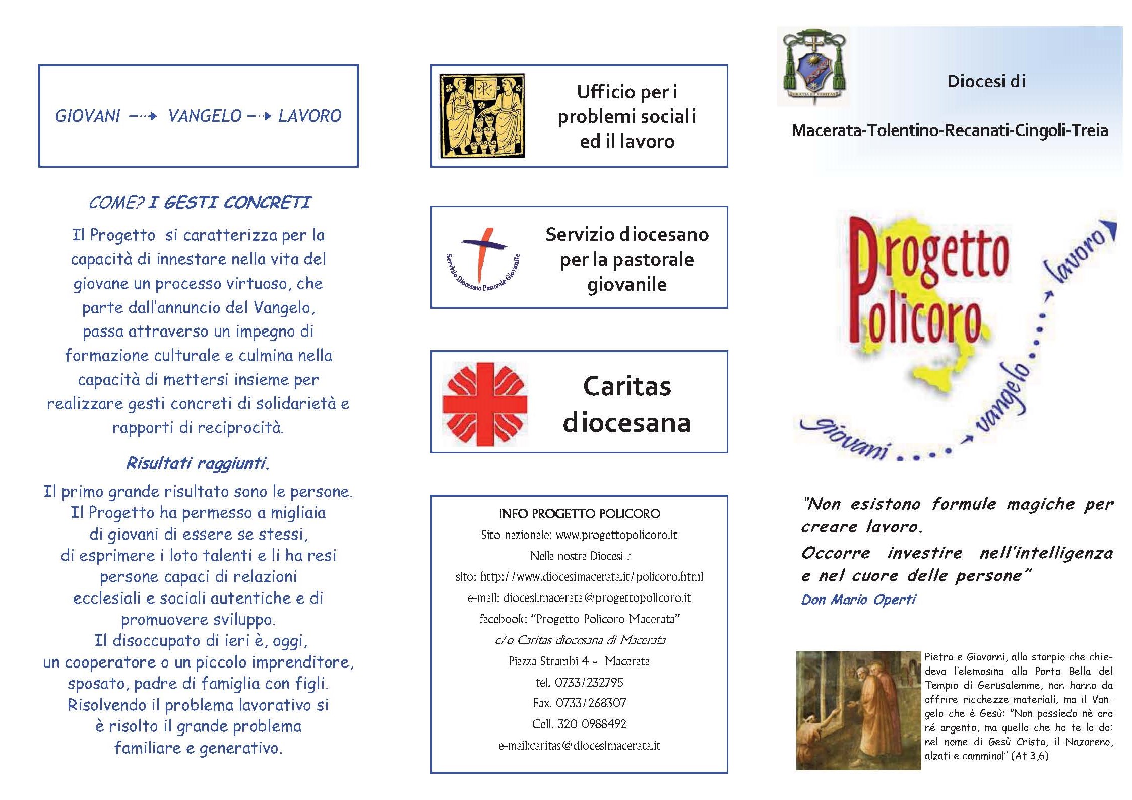 brochure Policoro diocesi macerata pag1